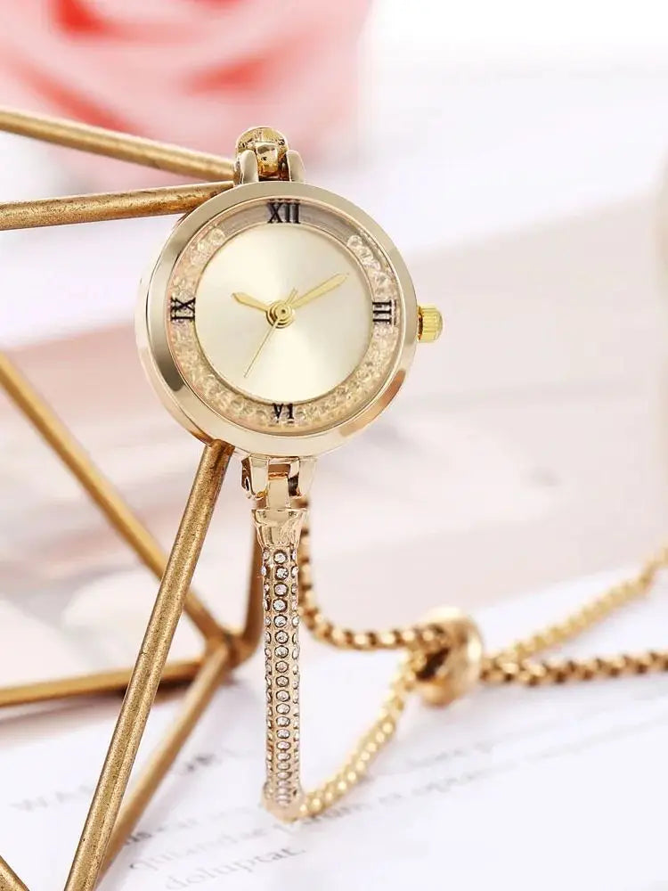 Orologio da donna alla moda con cinturino fine, orologi analogici al quarzo femminili, orologio Relojes