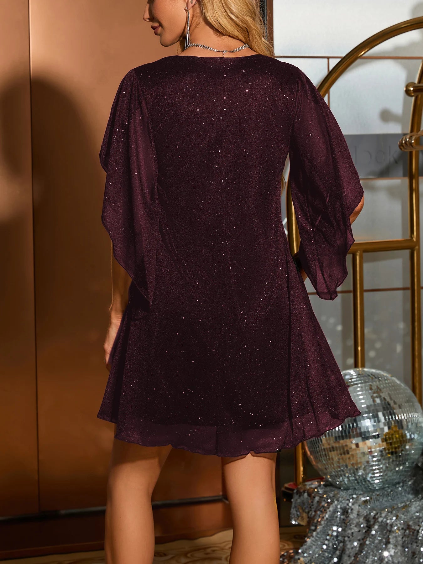 Nuovi abiti per le donne Estate manica corta con scollo a V Abito da donna Moda allentato Abito nero Donna Abiti De Verano Mujer 2025 Q103