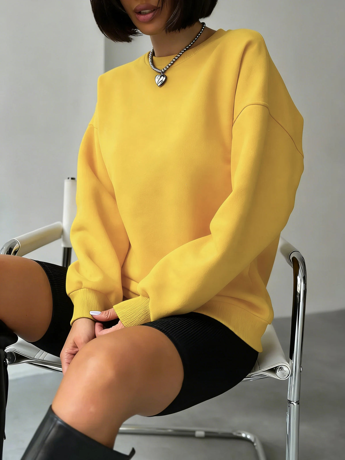 Solid Fashion Streetwear Donna 12 colori Felpe sportive Autunno Casual Pullover Addensare Y2K Felpa con cappuccio Hip Hop Street Sportswear