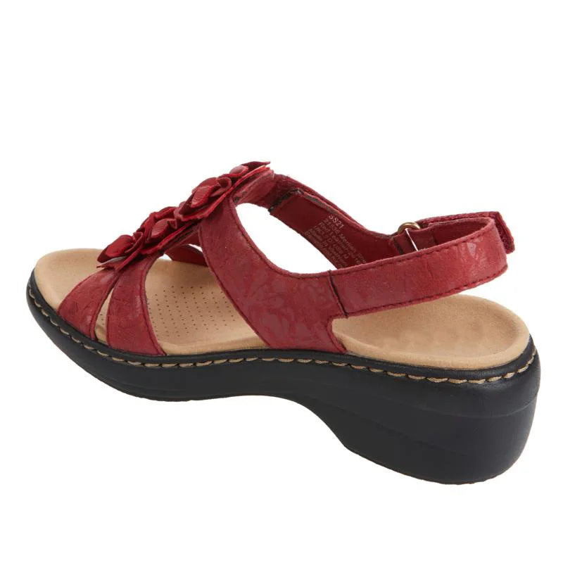 Nuovi Sandali Estivi 2026 da Donna con Zeppa Floreale, Scarpe Ortopediche Retrò Stile Romano, Comode e Casual con Punta Aperta
