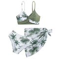 Costume da bagno per ragazza grande da 7-14 anni Costume da bagno separato per giovani Ragazza adolescente Costume da bagno bikini a 3 pezzi Costume da bagno estivo per ragazza