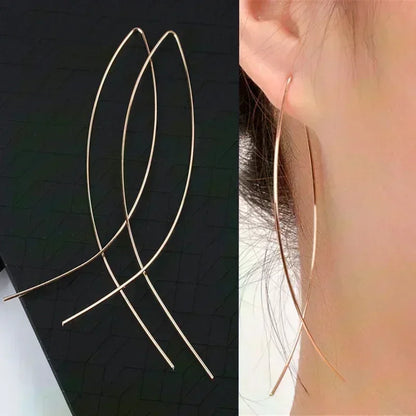 Nuova tendenza della moda Design unico Orecchini rettangolari eleganti e squisiti con zirconi per gioielli da donna Regali premium per feste di nozze