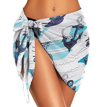 Chiffon Womens Sarongs Wrap gonna Coverups Wrap Sheer Chiffon costume da bagno sciarpa Cover Short sarong Beach Short Cover Beach Bikini