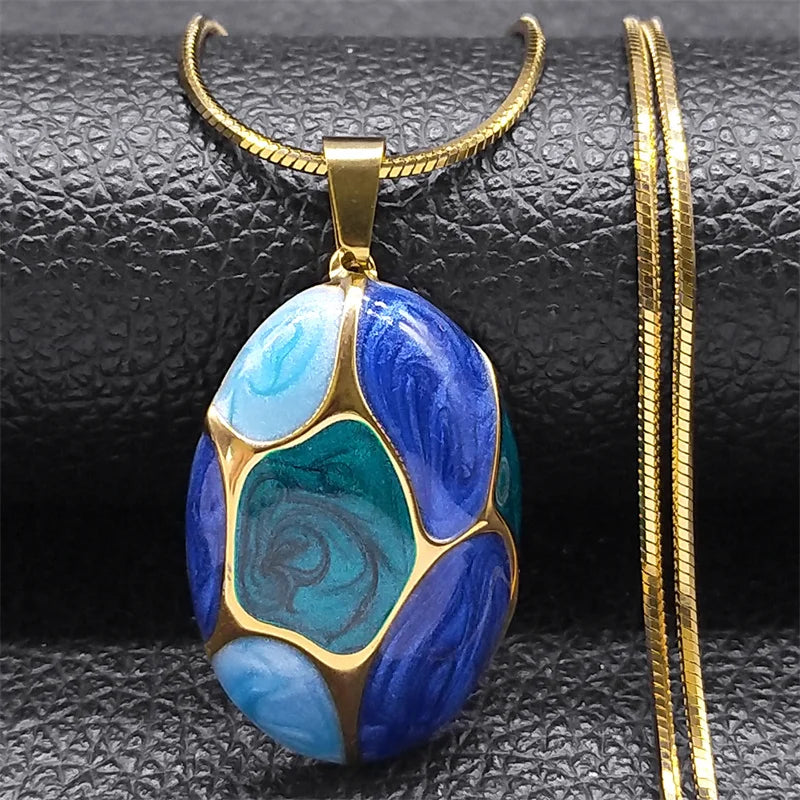Collane con ciondolo con ciondolo rosa per donne Ragazze Acciaio inossidabile Colore oro Catena femminile alla moda Boho Collare con gioielli regalo NZZZ387S1