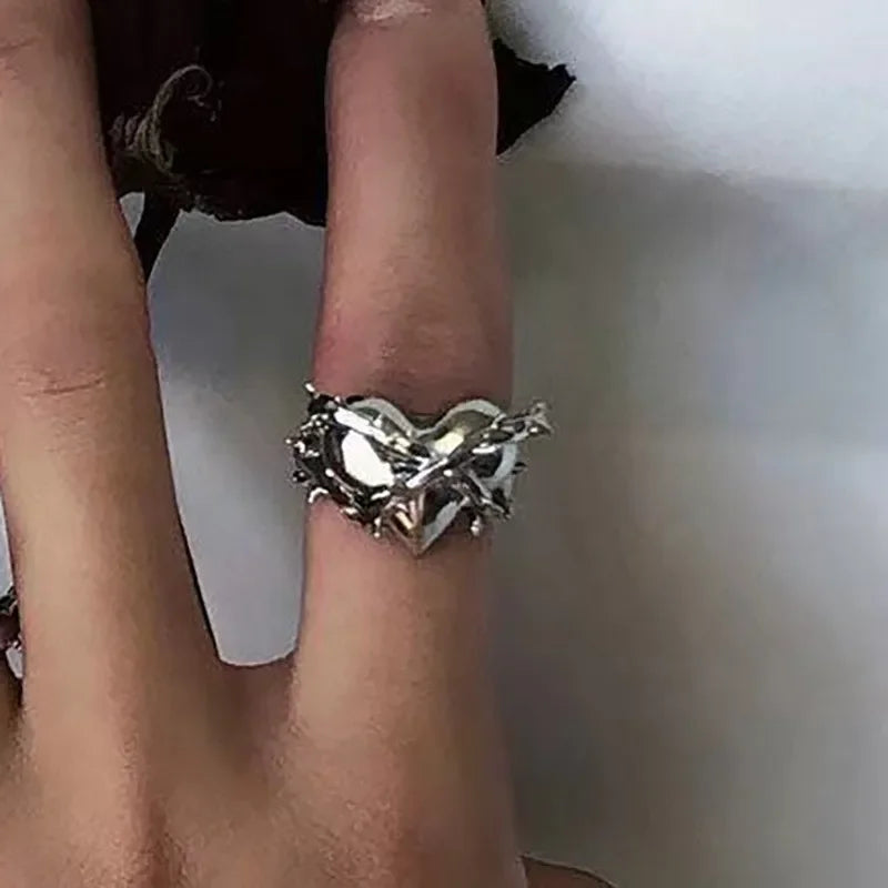 Anello serpente aperto gotico da donna Anelli animali regolabili Rettile Moda Punk Personalità Accessori per gioielli Tentacoli di gioielli