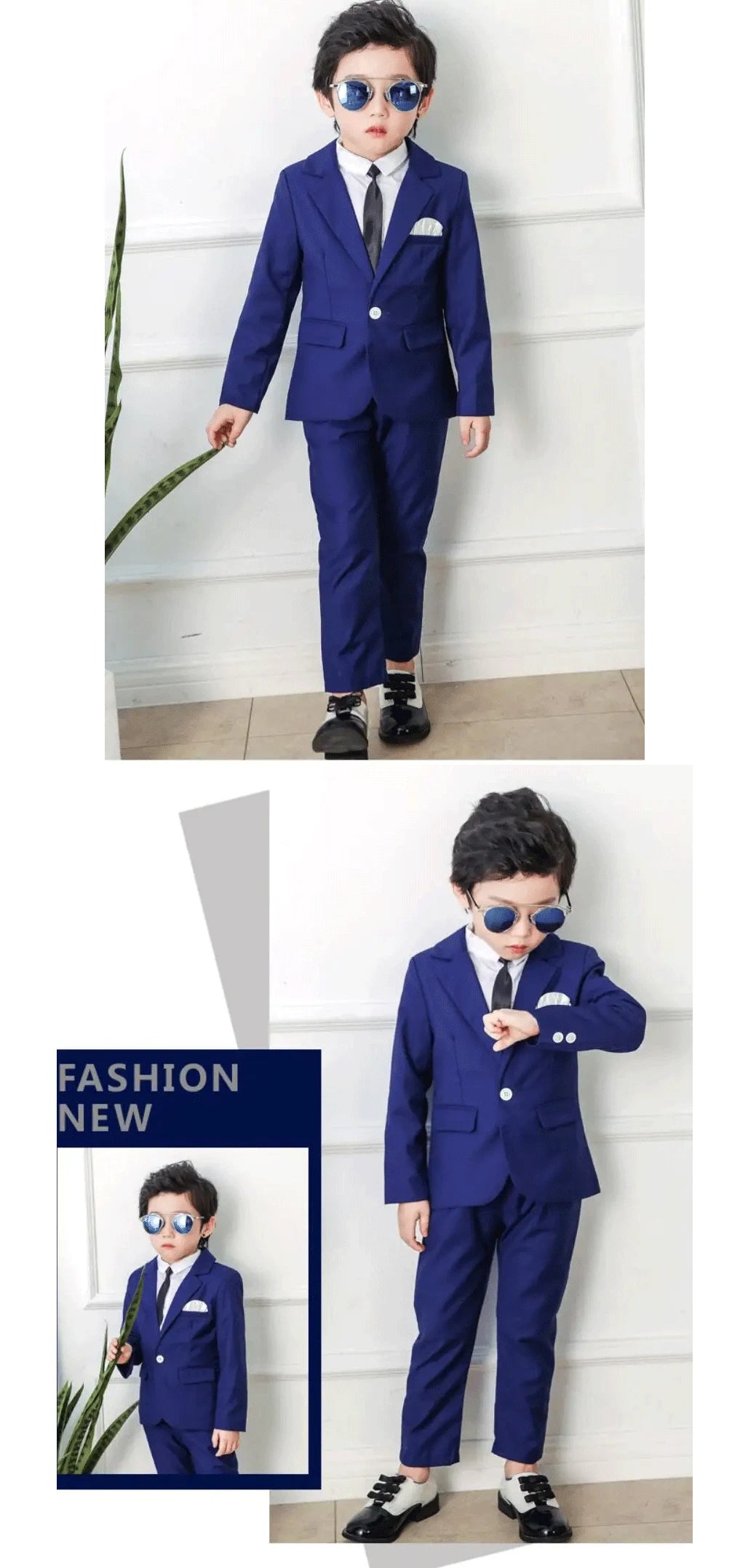 2024 Ragazzi Abiti per Matrimoni Blazer Pantaloni Bambini Abiti Formali Abiti Bambini Set da Festa Classico Teeanger Ragazzo Uniforme Scolastica