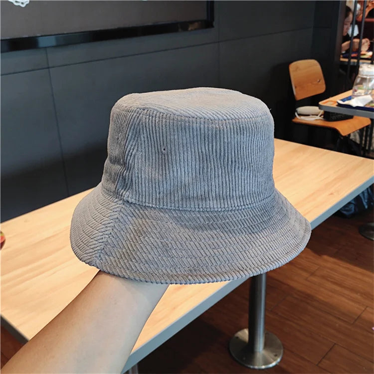 Cappello da pescatore per donna uomo autunno inverno velluto a coste tenere al caldo berretto da pescatore tinta unita Street Hip Hop parasole sito web ufficiale nuovo