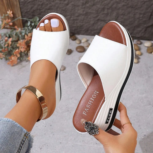 Donne di estate Comodi Sandali di Tendenza Più Il Formato antiscivolo Casual Sandali Delle Donne Della Piattaforma Open Toe Scarpe Da Donna Zapatos De Mujer