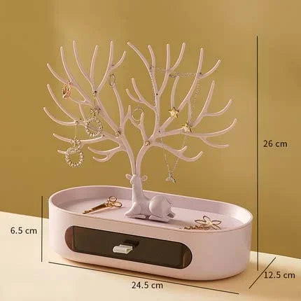 Portagioie Corna Orecchini Collane Anelli Espositore Bracciale Cervo Custodie per gioielli Stand Vassoio Albero Regali per le donne
