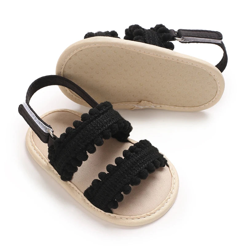   Sandali Estivi per Bambina con Suola Antiscivolo in Gomma, Scarpe Primi Passi Morbide e Traspiranti per Neonata