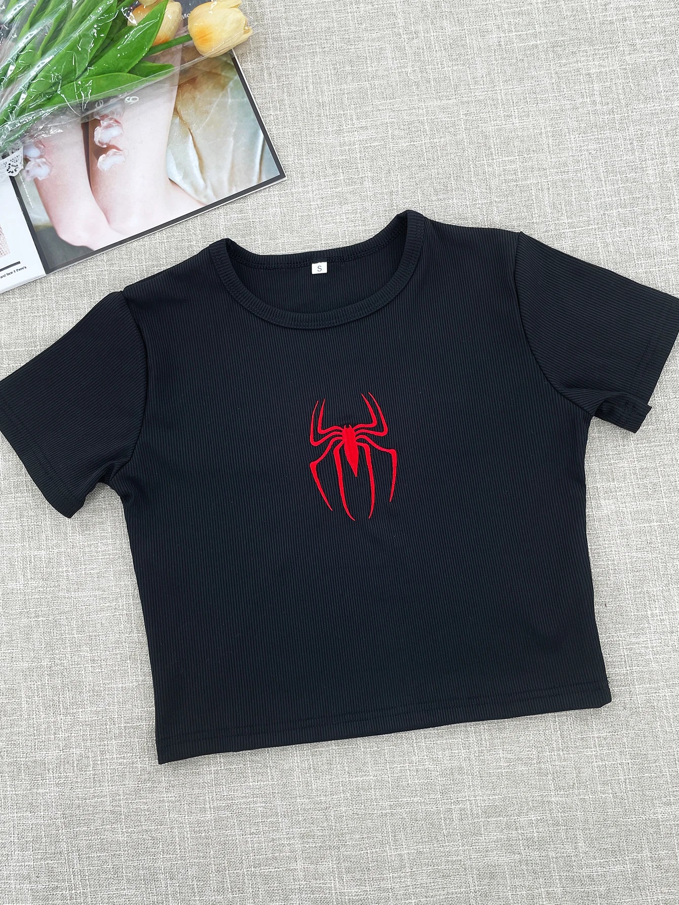 Summer Beach Sexy Crop Tops Casuales Brasil Letter Print T-Shirt Female 2026 Spring Fashion Street Short Sleeve O-Neck Tees