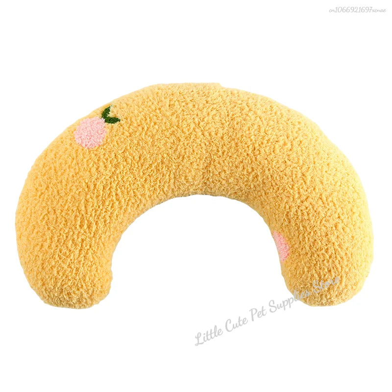Pet Piccolo cuscino Moda Protezione per il collo Sonno profondo Cucciolo Gattino Cuscino a forma di U Cane Gatto Poggiatesta Cuscino per dormire Forniture per animali domestici