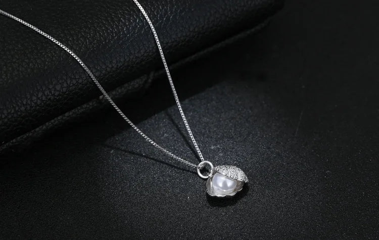 Popolare collana girocollo di perle in argento Sterling 925 per le donne gioielleria raffinata regalo di compleanno per feste di matrimonio