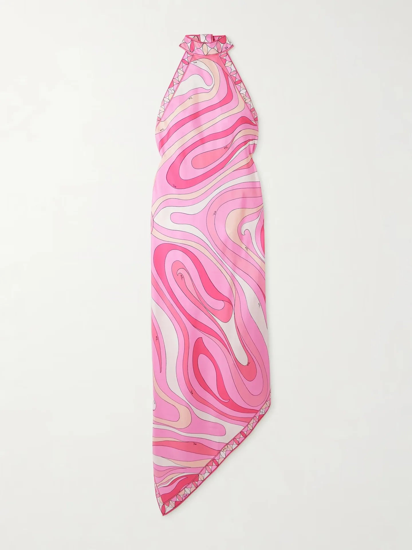 VEITCHE Abito longuette stampato irregolare sexy da donna estivo Abiti da festa senza maniche senza schienale Abiti da vacanza al mare slim in raso vintage