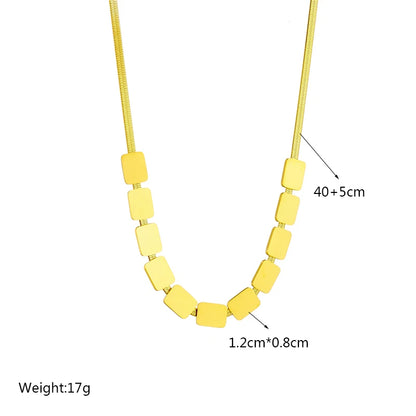 DIEYURO Collana a catena di perle con perline geometriche in acciaio inossidabile 316L per le donne Nuove ragazze punk girocollo spesso gioielli regali per feste