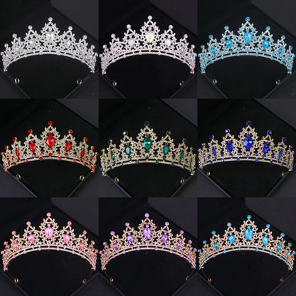 Diademi e corone di cristallo barocchi Festa con strass Prom Diadema Fascia da sposa Accessori per capelli da sposa Gioielli Corona Tiara Regalo