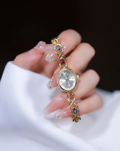 Orologio da donna elegante braccialetto di giada di lusso orologi al quarzo regalo per le donne 2025 nuovo orologio da polso impermeabile di alta qualità