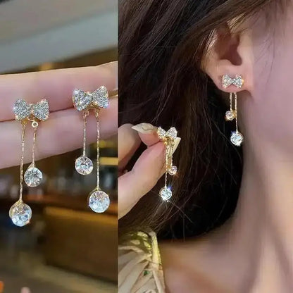 925 Ago D'argento Coreano Moda Perla Nappa Orecchini Per Le Donne Gioielli 2024 di Tendenza delle Nuove Donne di Lusso Zircone Orecchini di Perle