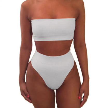 2026 Strapless Women Bikini Set Sexy High Cut Swimsuit Women Bathing Suits Push Up Thong Swimsuit Brazilian Bikinis Set 90%