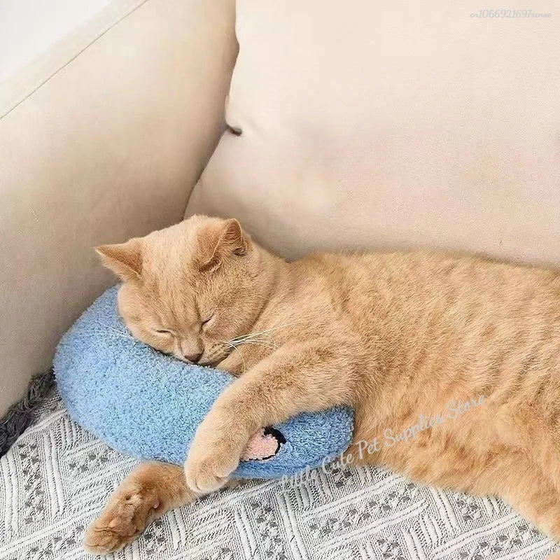 Pet Piccolo cuscino Moda Protezione per il collo Sonno profondo Cucciolo Gattino Cuscino a forma di U Cane Gatto Poggiatesta Cuscino per dormire Forniture per animali domestici
