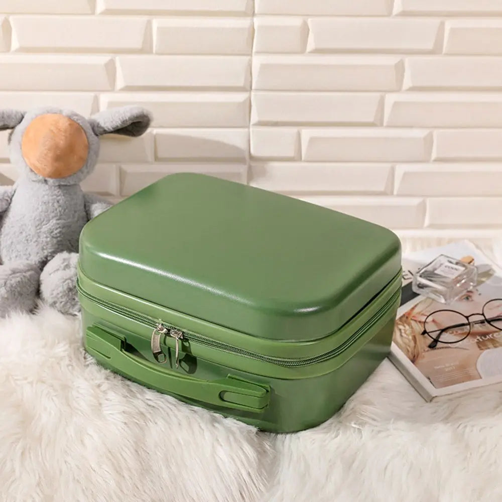 Mini valigia da viaggio leggera da 14 pollici Scatola per cosmetici Organizzatore per bagagli a mano impermeabile Custodia per trucco Piccola custodia da imbarco protettiva