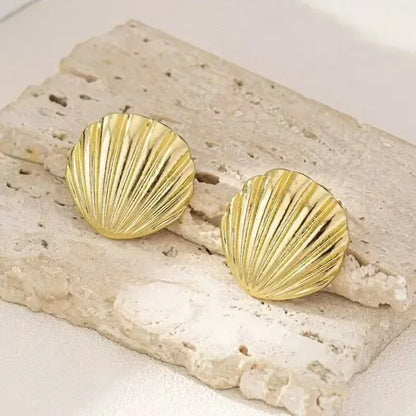 Nuovi orecchini a bottone in argento antico con personalità di conchiglia stereo gotica per uomo donna Ognissanti gioielli punk regalo accessorio per le vacanze