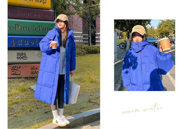 Cappotto freddo da donna invernale parka giacca imbottita lunga con cappuccio Plus Size cappotto Super caldo capispalla da neve all'ingrosso a buon mercato coreano