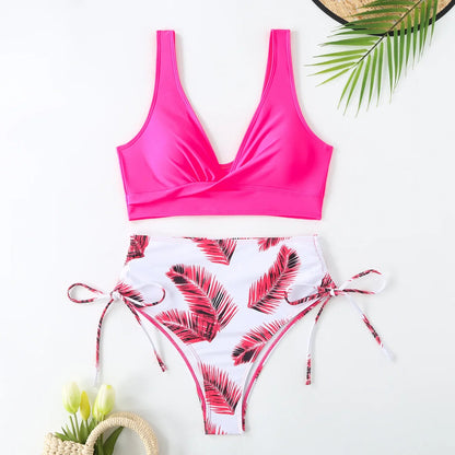 Sexy Bikini 2026 Swimsuit Women Trend Swimwear Female High Waisted Bikinis Sets Korean Swimming for Woman Bathing Suit Beachwear
