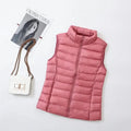 2024 Piumino d'anatra bianco Gilet da donna Autunno Inverno Gilet senza maniche Caldo piumino leggero Top femminili Capispalla