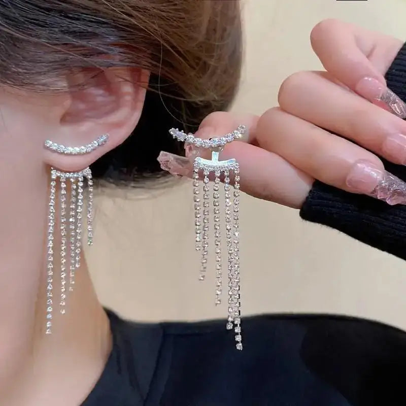 925 Ago D'argento Coreano Moda Perla Nappa Orecchini Per Le Donne Gioielli 2024 di Tendenza delle Nuove Donne di Lusso Zircone Orecchini di Perle