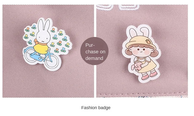 Borse da scuola per bambini per ragazze adolescenti Zaino grande Kawaii Zaino da scuola per studenti di medie dimensioni Borsa per libri Zaino da viaggio per laptop