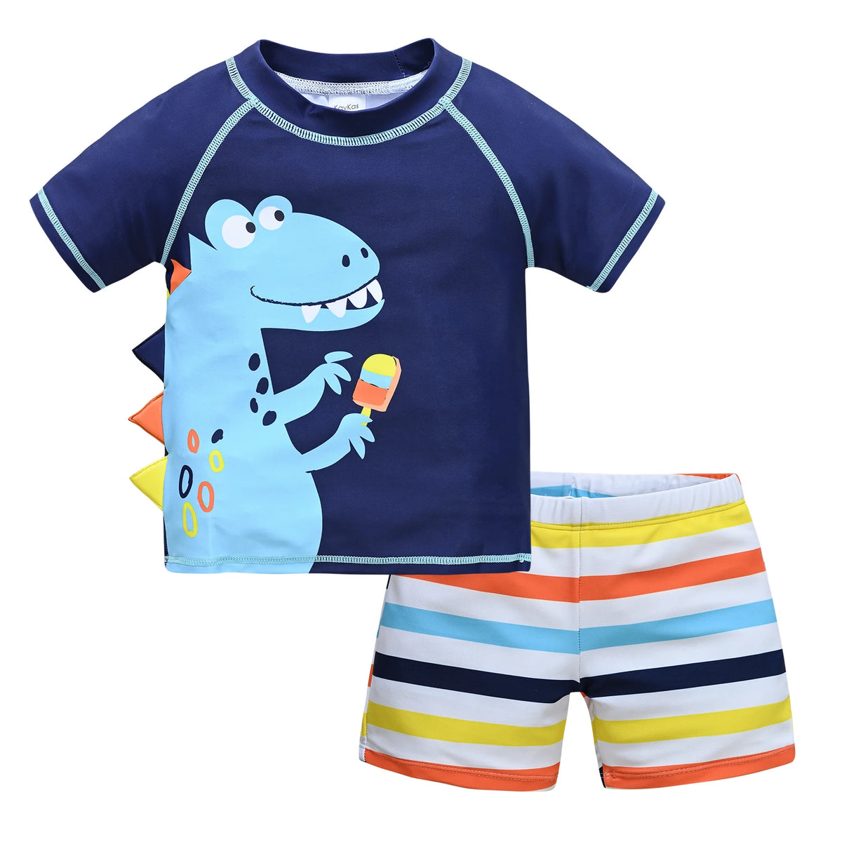 2 pezzi costumi da bagno per ragazzi estate stampa di cartoni animati costume da bagno per bambini abbigliamento da surf per bambini