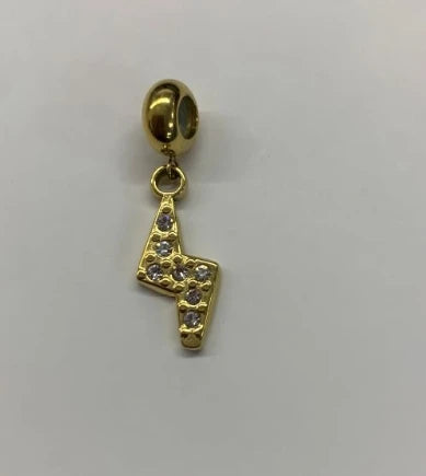 Bracciale a catena con ciondolo a forma di cuore o rotondo in acciaio inossidabile
