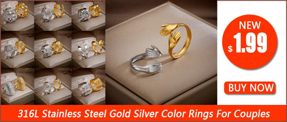 XIYANIKE Collana in acciaio inossidabile 316L Collana con ciondolo orso Accessori per donna Nuove tendenze Regali di gioielli per ragazza di Natale Collier