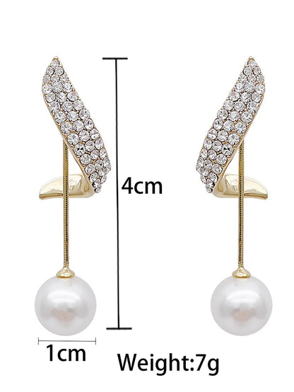 Orecchini di lusso francesi con perle a goccia d'acqua per spose, orecchini da matrimonio, appuntamenti, turismo, spiagge, compleanni, orecchini di alta gamma