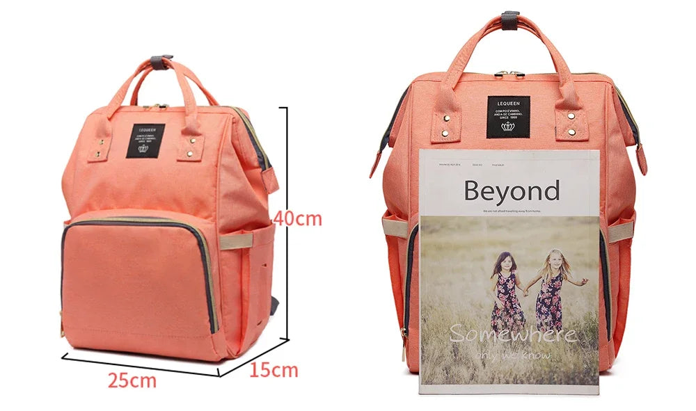 Lequeen mummia maternità borsa per pannolini zaino borsa per pannolini borsa per passeggino di grande capacità zaino per pannolini da viaggio per la cura del bambino