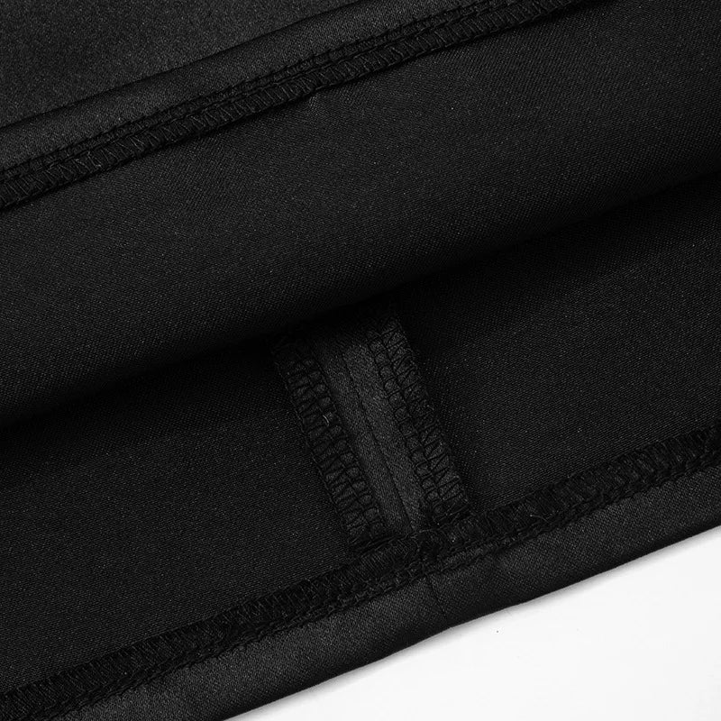 DSMTRC Donna Moda Collo alto Abito Maglia Manica lunga Mini abito Party Evening Club Abiti Sexy Cut-Out Corsetto Abiti aderenti