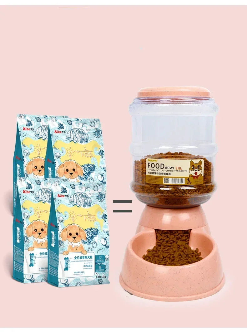 Mangiatoie automatiche per cani Bottiglia d'acqua in plastica Ciotola per gatti Alimentazione e bere Distributore d'acqua per cani Ciotola per animali domestici Forniture per animali domestici