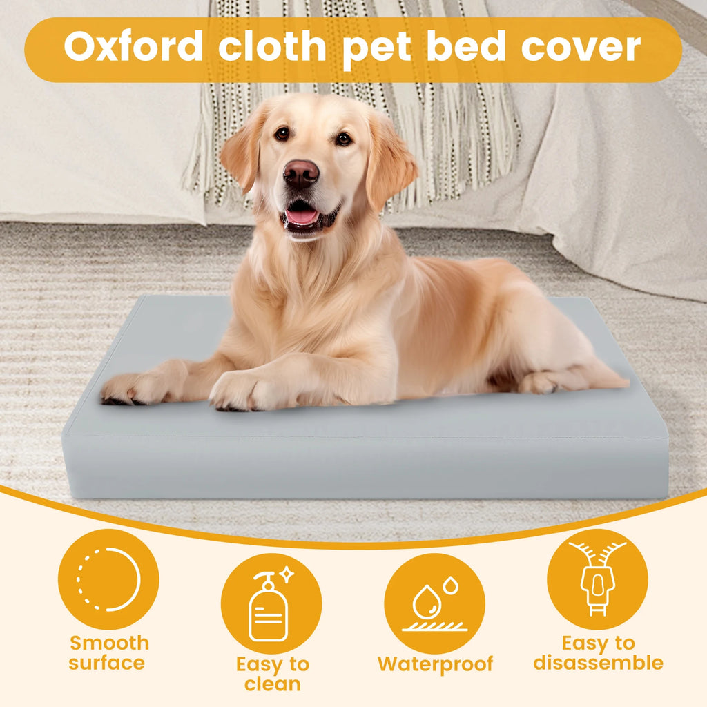 Copriletto per cani Copriletto per cani impermeabile in tessuto Oxford con cerniera Fodera per letto per cani rimovibile Facile da lavare Forniture per animali domestici S/M