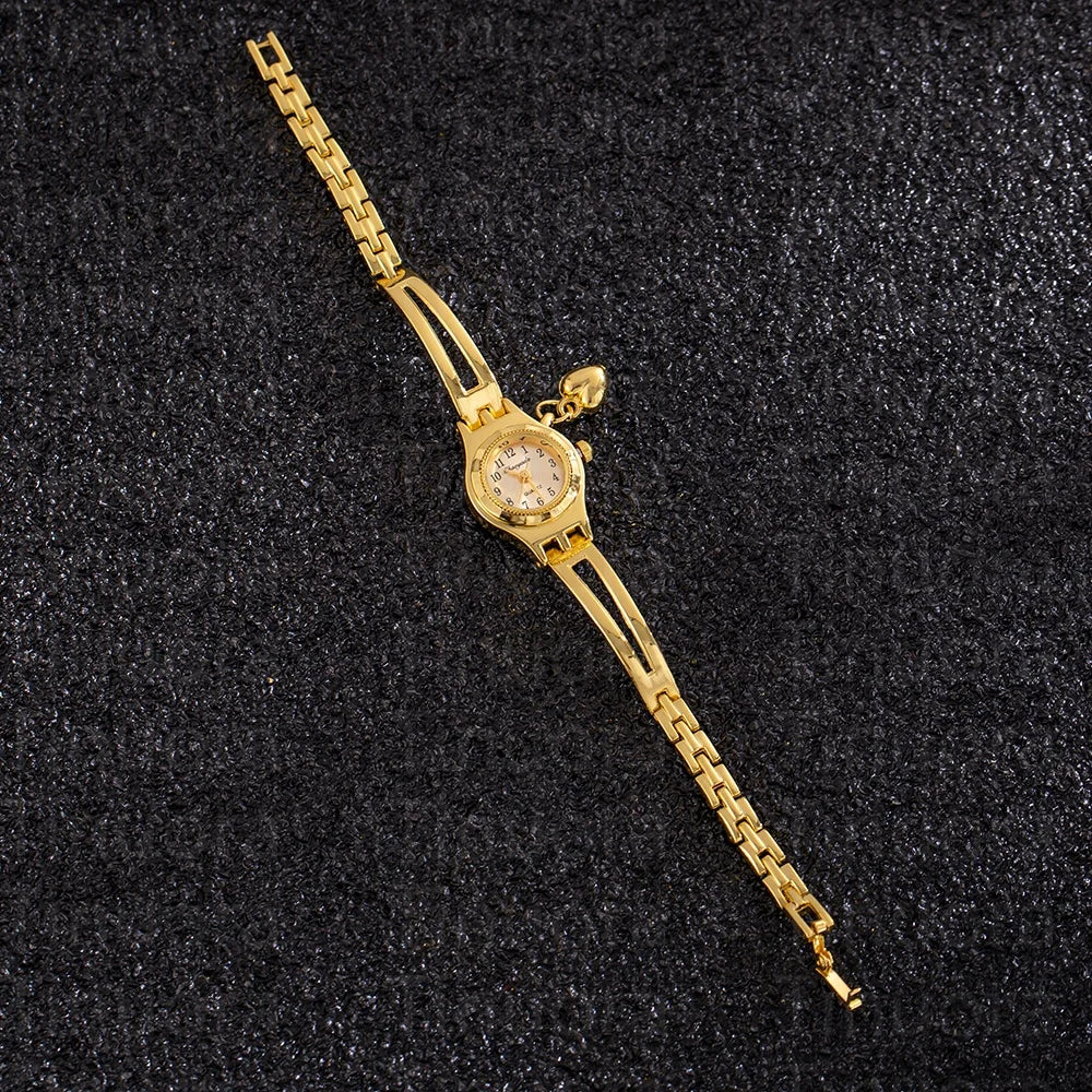 Orologi semplici ed eleganti con quadrante piccolo Orologi da polso al quarzo da donna in oro di lusso da donna Orologio da polso da donna delle migliori marche relogio feminino