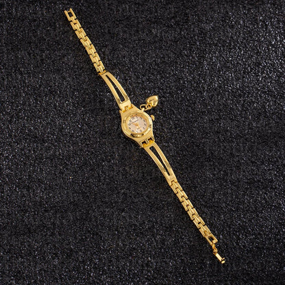 Orologi semplici ed eleganti con quadrante piccolo Orologi da polso al quarzo da donna in oro di lusso da donna Orologio da polso da donna delle migliori marche relogio feminino