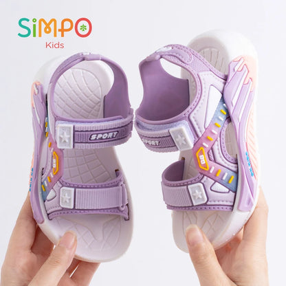 Sommersandalen für Kinder, lässige Strandschuhe mit weicher Sohle für Grundschüler Jungen und Mädchen (Unisex)