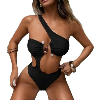 Maillot de bain bikini sexy d'été Maillots de bain Femme Praia Micro Bikinis Moda Praia Feminino Bodycon Fête Couleur Unie Tenue de plage