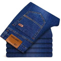 Jeans da Uomo Business Nuovo Stile 2026 Casual Elasticizzati Classici Blu Neri Pantaloni da Lavoro in Denim Abbigliamento Maschile