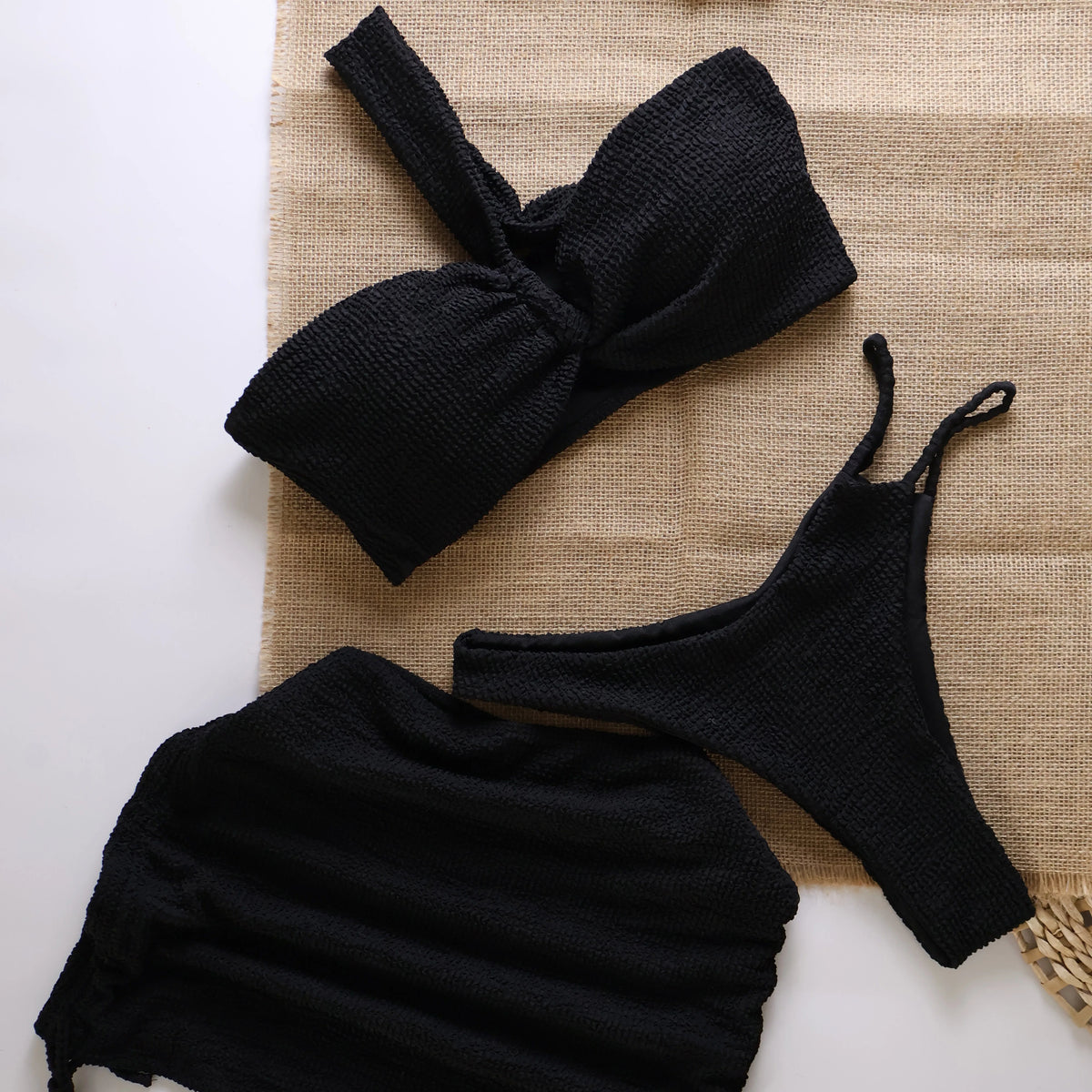 Sexy 3pieces Micro Bikini 2025 Women Swimsuit Female Swimwear Thong Bikinis Set Brazilian Beach Wear Bathing Suit Biquini