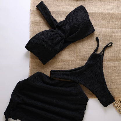Sexy 3pieces Micro Bikini 2025 Women Swimsuit Female Swimwear Thong Bikinis Set Brazilian Beach Wear Bathing Suit Biquini