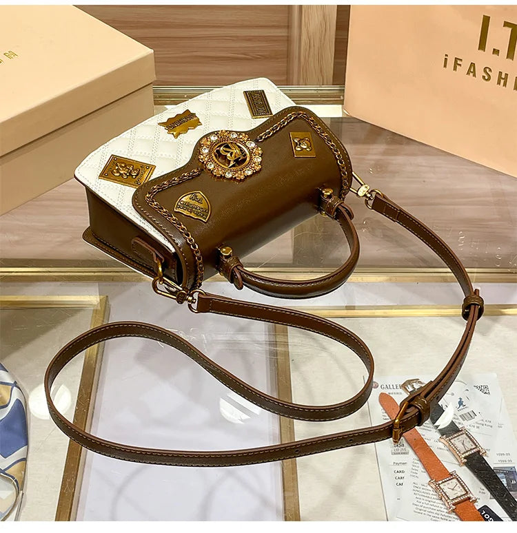 Borsa da donna designer brand handbag women's 2024 new spring/summer high-end texture single shoulder crossbody