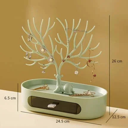 Portagioie Corna Orecchini Collane Anelli Espositore Bracciale Cervo Custodie per gioielli Stand Vassoio Albero Regali per le donne