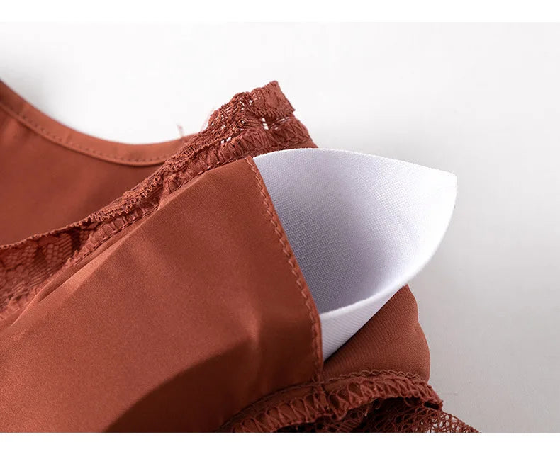 Fdfklak camicia da notte estiva da donna a maniche corte sottile in raso di seta Sexy nuova camicia da notte da notte da notte da donna in pizzo principessa