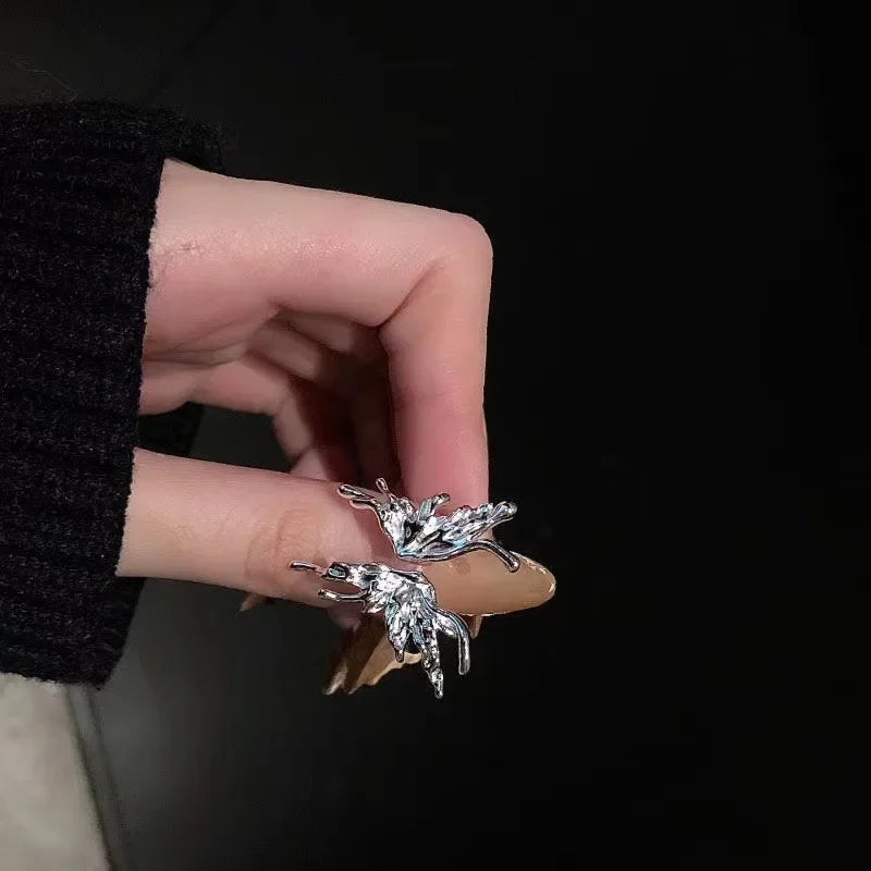 Anello serpente aperto gotico da donna Anelli animali regolabili Rettile Moda Punk Personalità Accessori per gioielli Tentacoli di gioielli